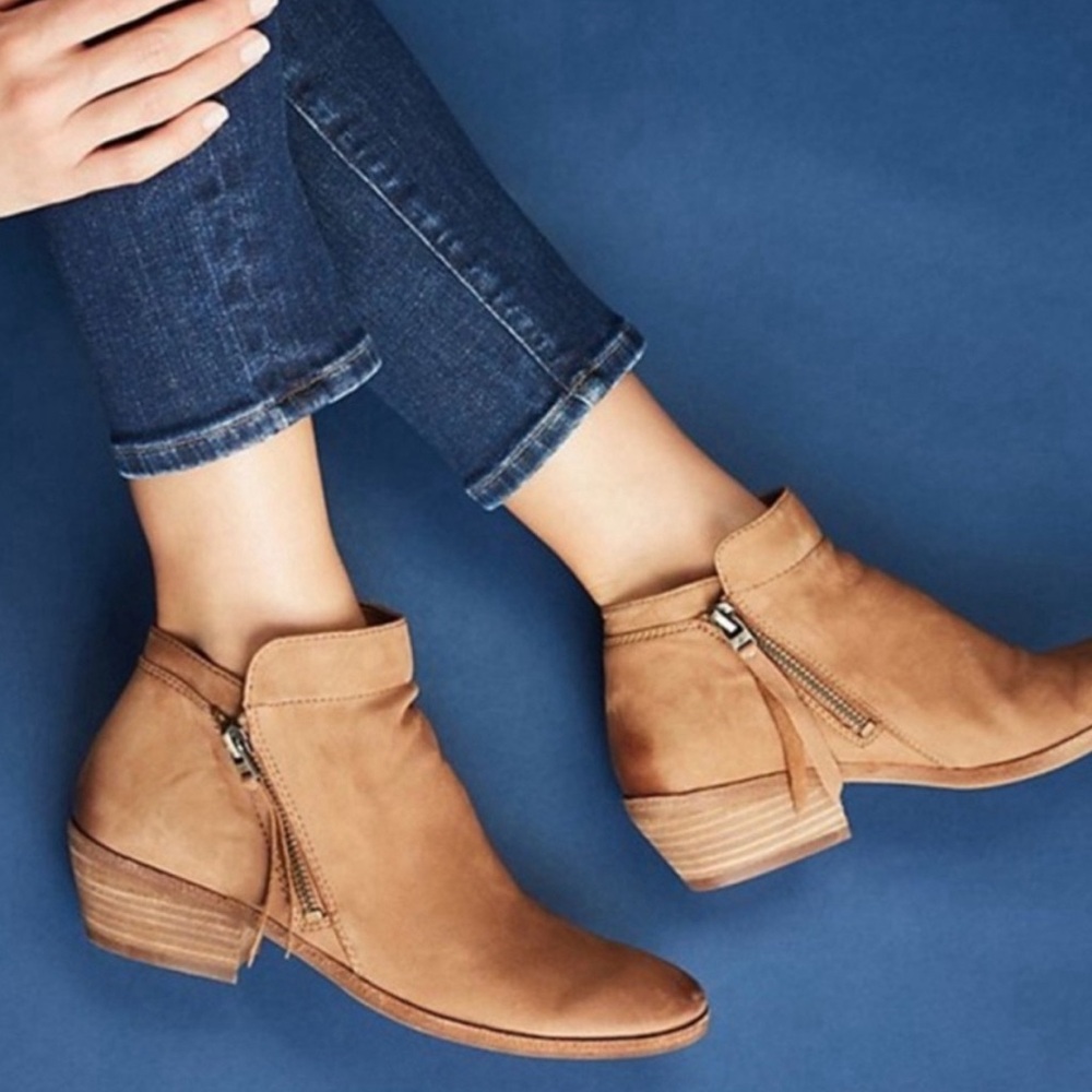 Sam Edelman Packer Booties • soft tan leather • Women’s size 7